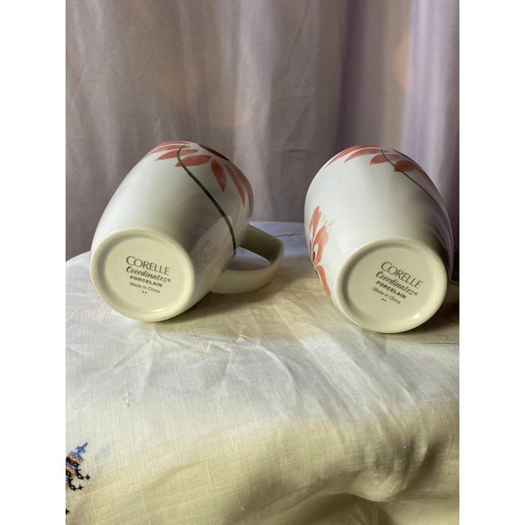 Set of Two (2) Corelle Coordinates Porcelain Square Mugs - Picture 7 of 13